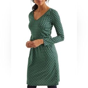 Boden Romilly Long Sleeve Floral Jersey Dress Size US 2